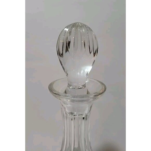 Vintage Atlantis Full Lead Crystal Glass Decanter And Stopper 12 Inches - Picture 2 of 7